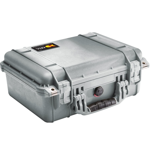 Valise de Protection Peli™ 1450 Argentée avec Mousse