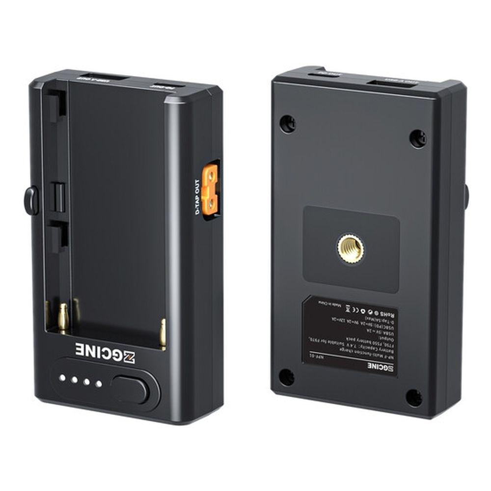 ZGCINE NPF battery Multi Use Charger Adapter with USB and D-Tap (Adaptateur de chargeur multi-usages avec USB et D-Tap)