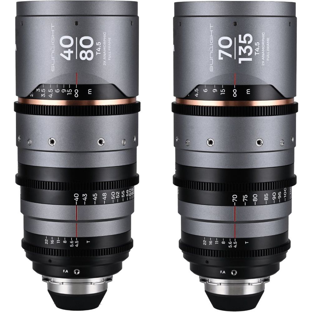 Pack zoom anamorphique Laowa Sunlight FF 2x 40-80/70-135 mm Ambre