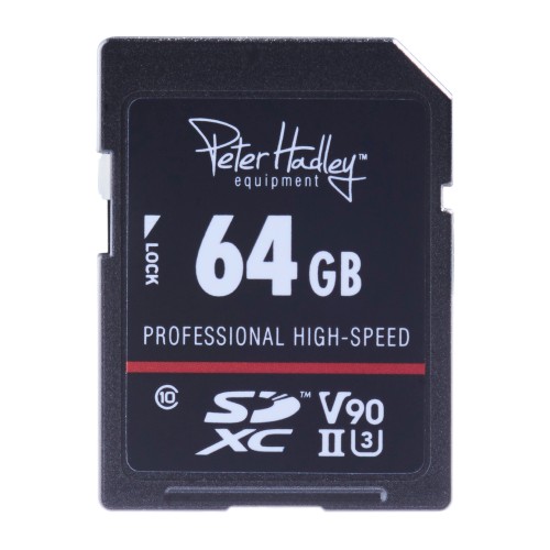 Peter Hadley 64GB SDXC Professionnel Haute Vitesse Classe 10 UHS-2