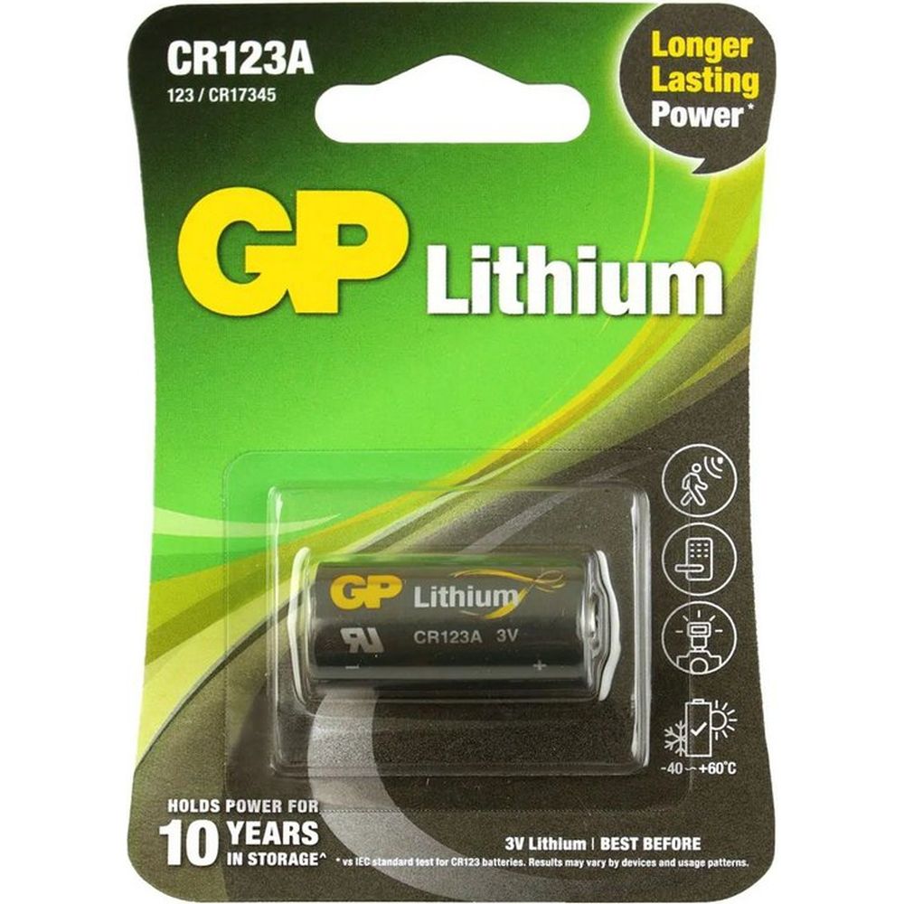 Pile au lithium GP CR123A 1 pièce