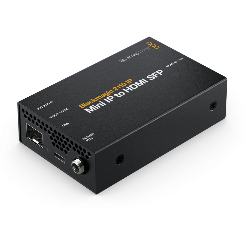Blackmagic 2110 IP Mini IP to HDMI SFP