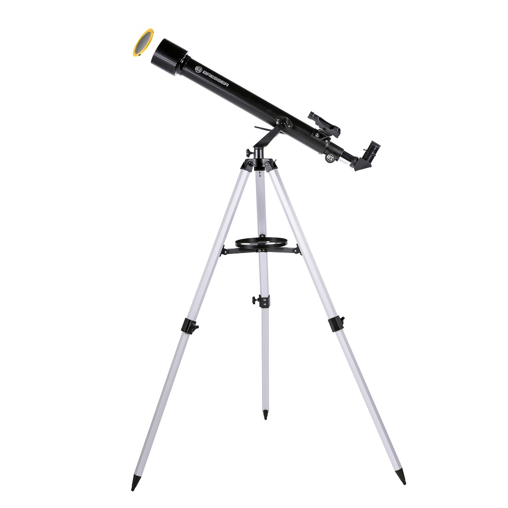 BRESSER Arcturus 60/700 AZ carbon design -Lens telescoop met smart-telefoon camera adapter