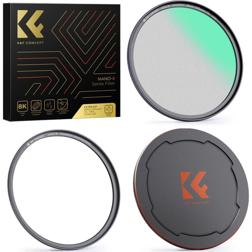 Filtre magnétique K&F Concept 1/4 Black Mist Nano X - 58 mm
