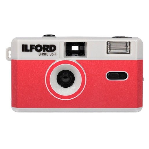 Appareil photo Ilford Sprite 35-II rouge et argent