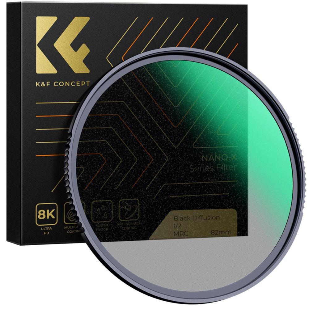 Filtre anti-brouillard noir K&F Concept 1/2 Nano X - 72 mm