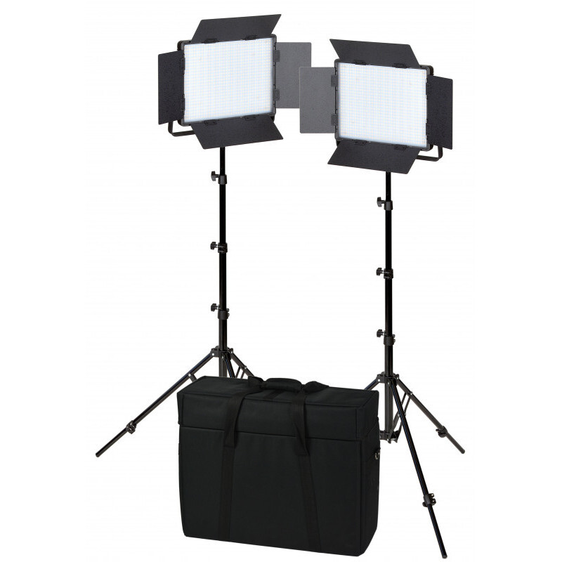Nanlite 900-CSA bi-colour double package (with case & light stand)