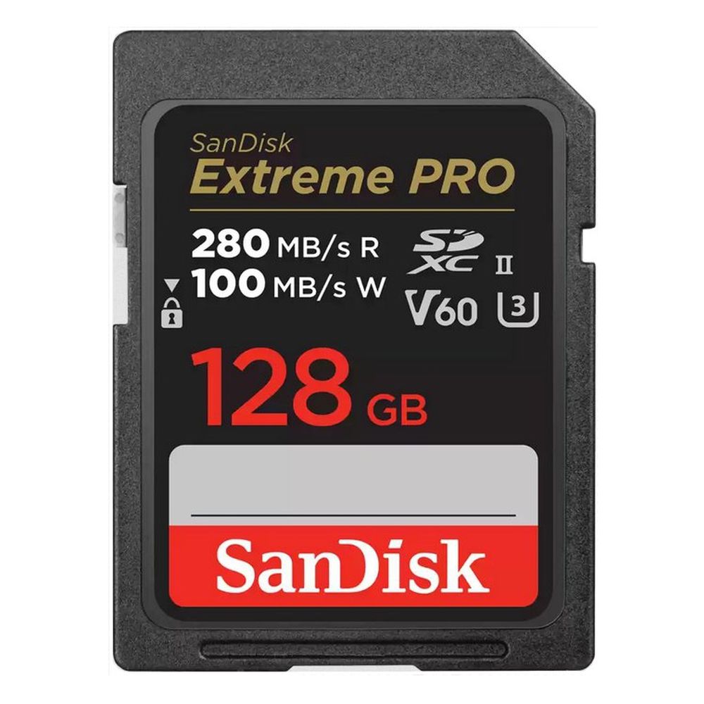 SanDisk Extreme PRO V60 SDXC 128 Go UHS-II, Classe 10