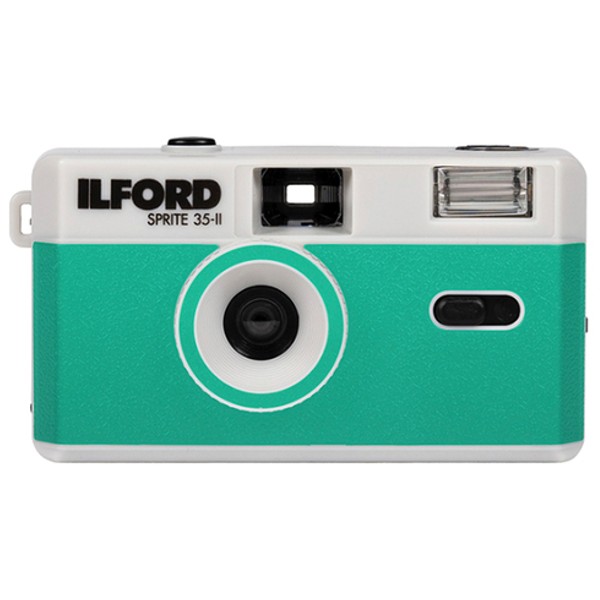 Appareil photo Ilford Sprite 35-II vert & argent