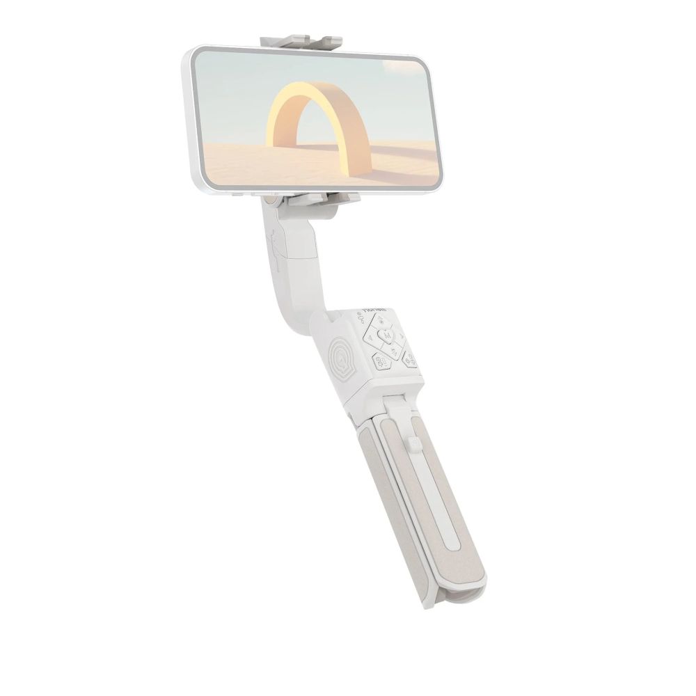 Perche à selfie Hohem Smart avec suivi AI à 360 degrés blanc