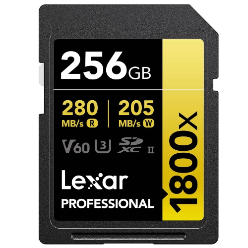 Lexar Professional Gold Carte SD UHS-II - R280/W205 MB/s - 256GB - V60