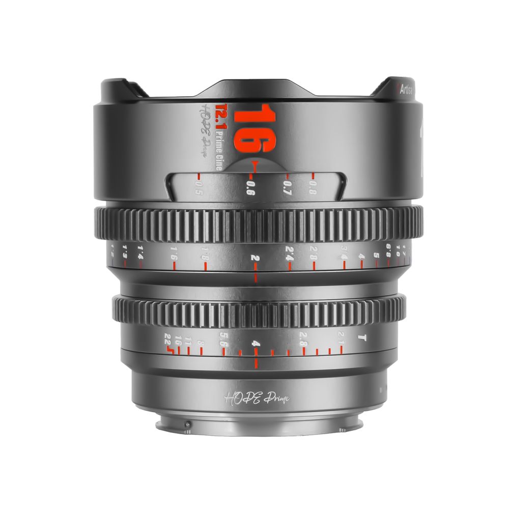 7artisans 16mm T2.1 Sony (monture E) Gris titane