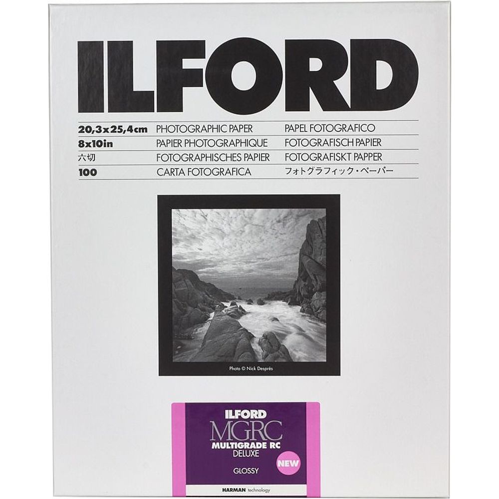 Papier Ilford Multigrade RC Deluxe Brillant 50,8 x 61 cm, 50 feuilles