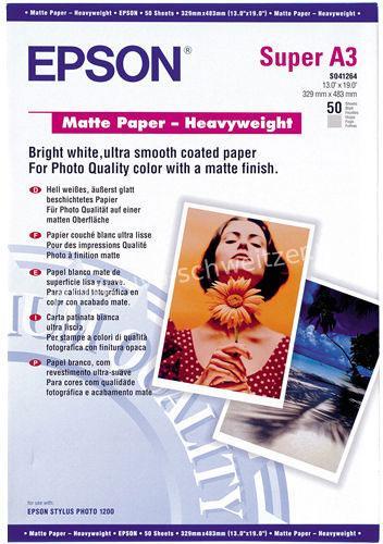 Epson S041264 Matte Paper A3+ 167g 50 feuilles