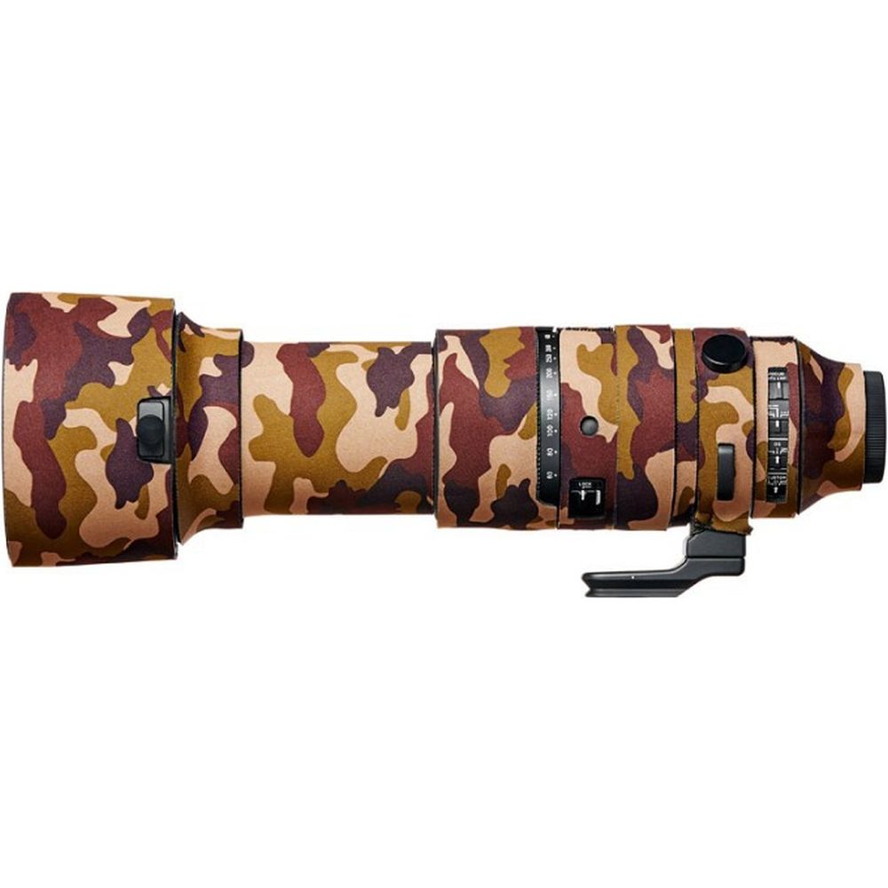 EasyCover Lens Cover Chêne pour Sigma 60-600mm F/4.5-6.3 DG OS HSM | S (Sony E / Leica L) Camouflage marron