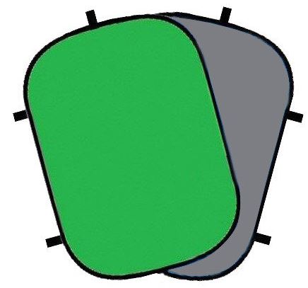 Fond de studio pliable Bresser BR-3 180 X 240 Vert / Gris