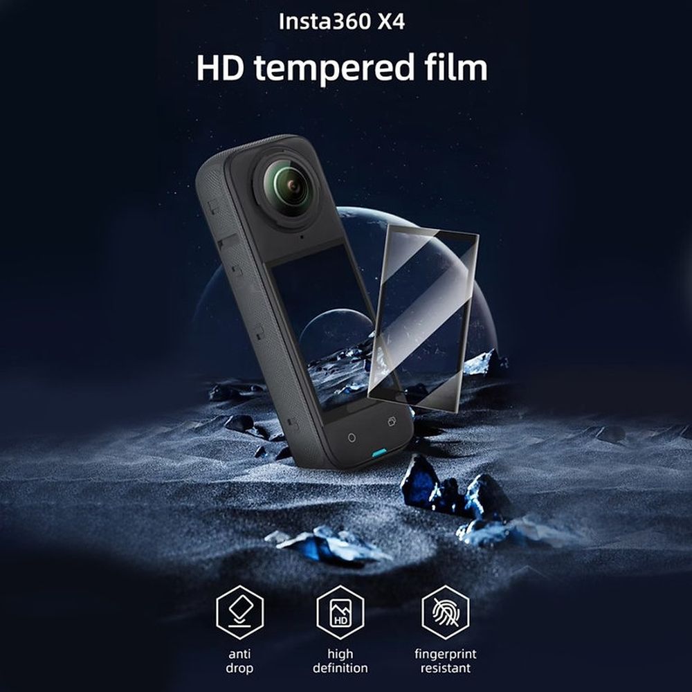 Protection d'écran en verre trempé Telesin pour Insta360 X4