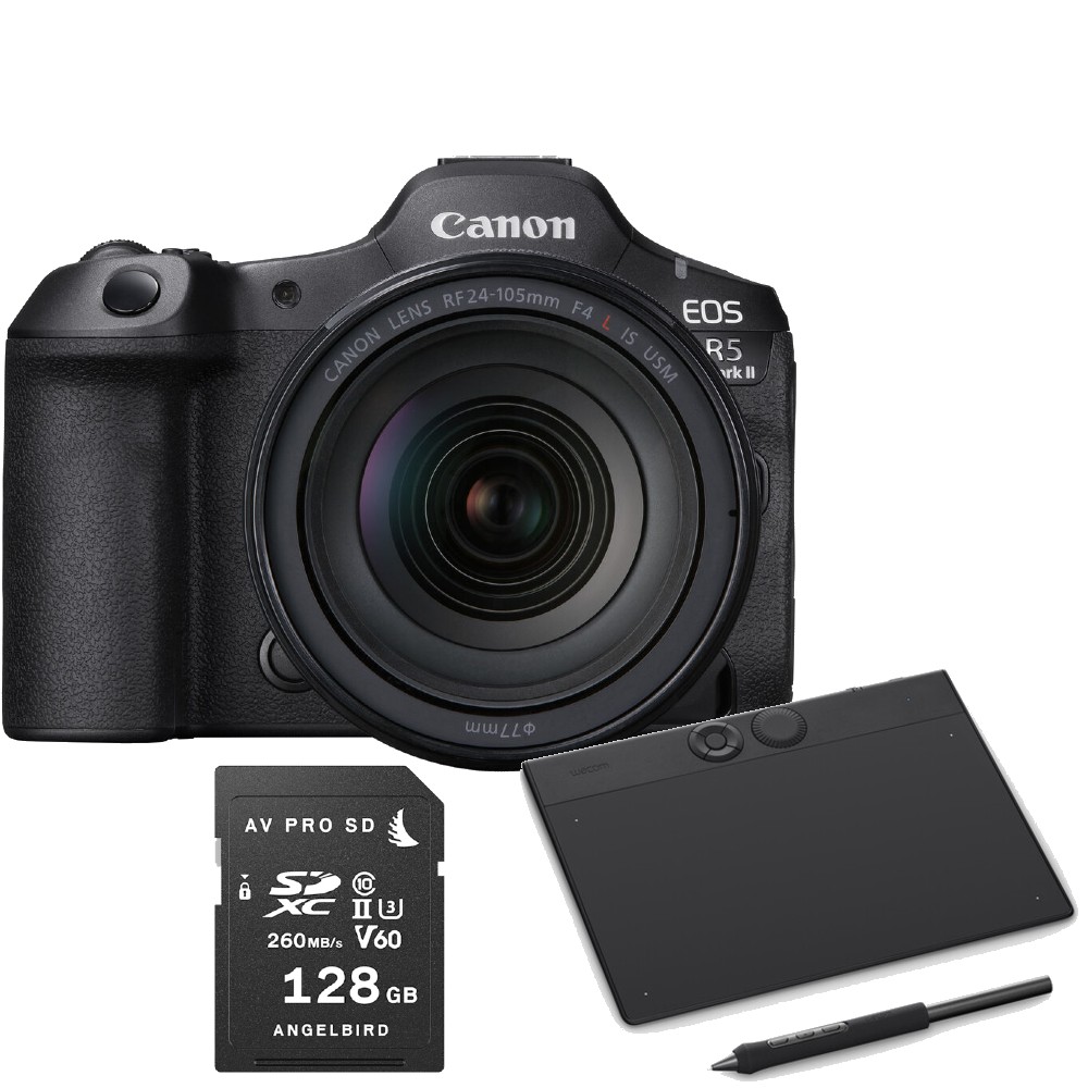 Canon EOS R5 Mark II + RF 24-105 mm F/4L IS USM Pro Editing Kit