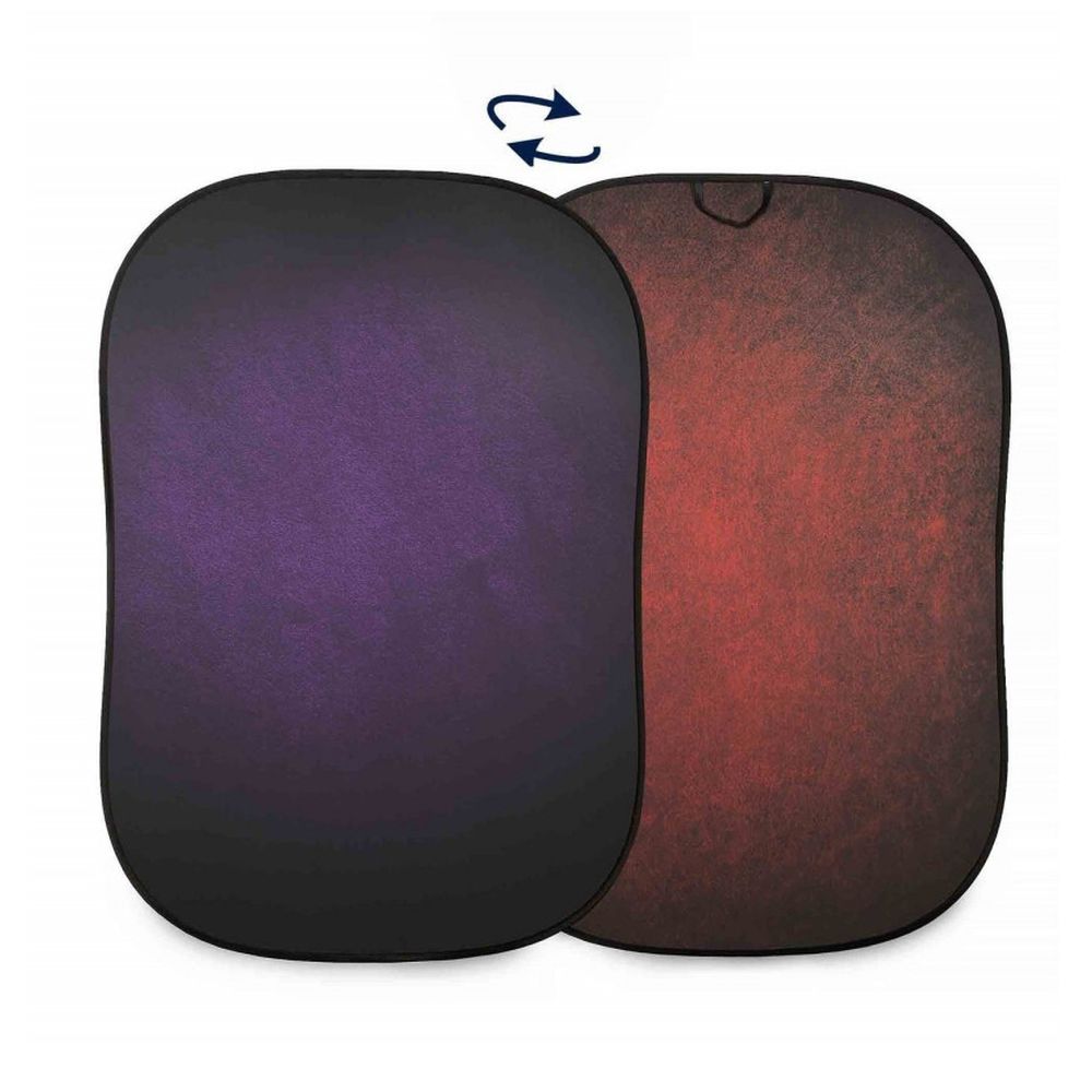 Manfrotto Toile de fond pliante vintage 150x210cm aubergine/ cramoisi