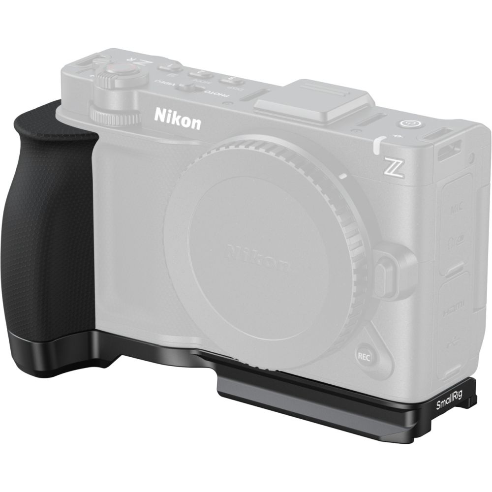 Plaque de montage en L SmallRig 5466 avec poignée en silicone pour Nikon ZR