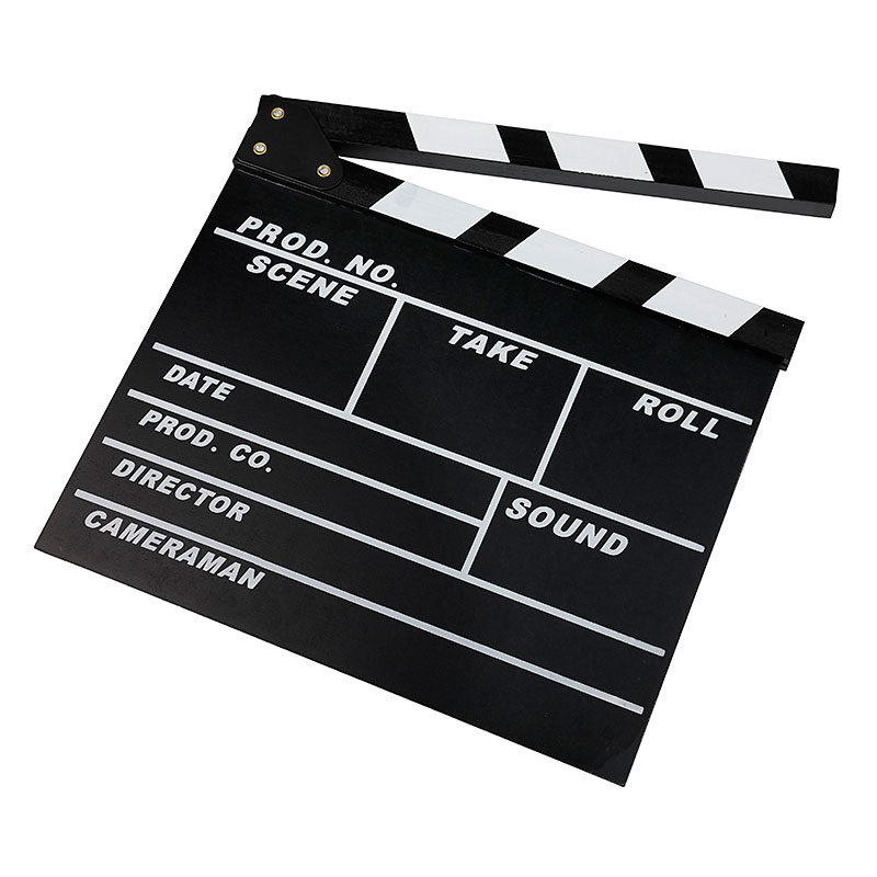 Clap de cinéma professionnel Caruba BW (Craie)