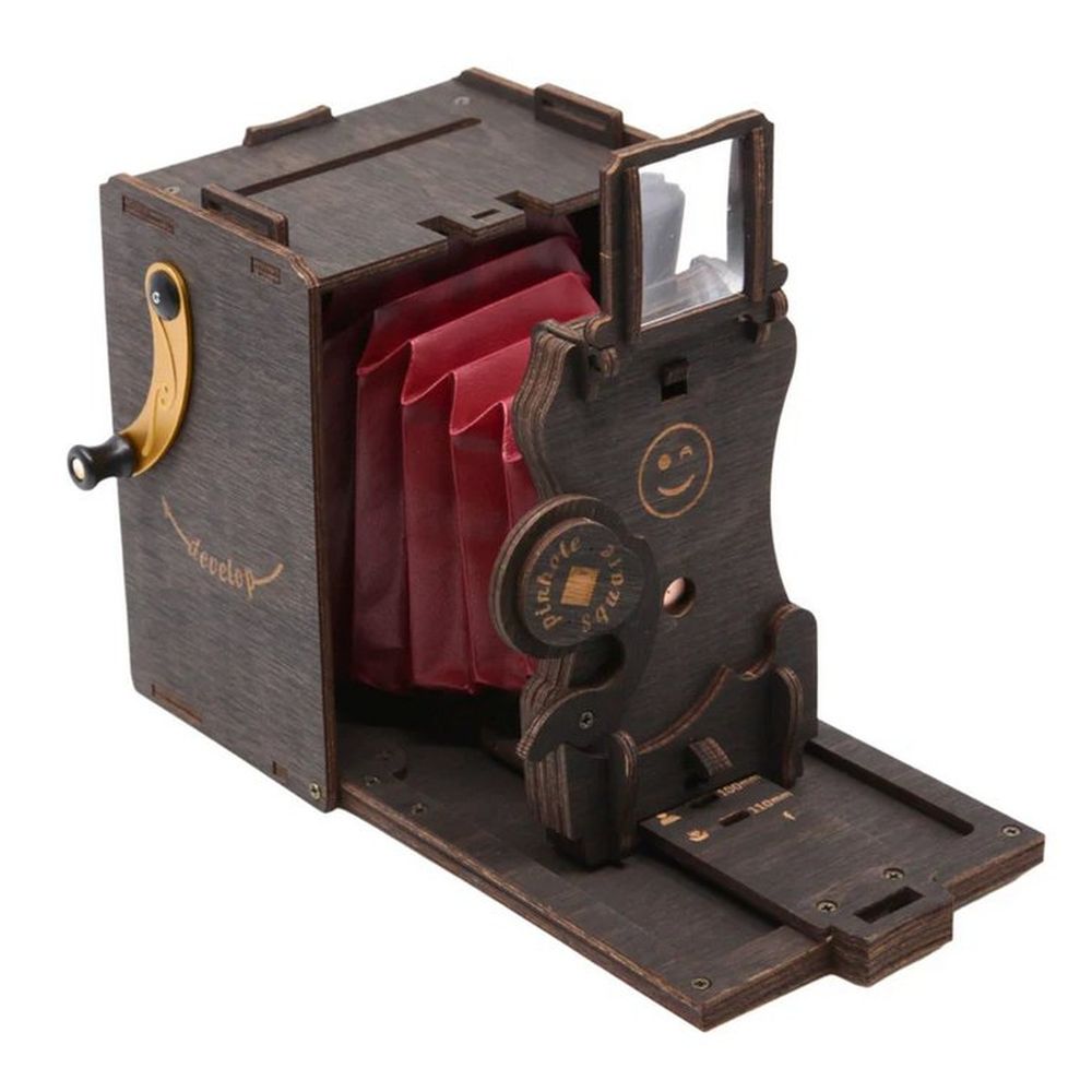 JollyLook Pinhole SQUARE Appareil photo instantané (monté), couleur marron