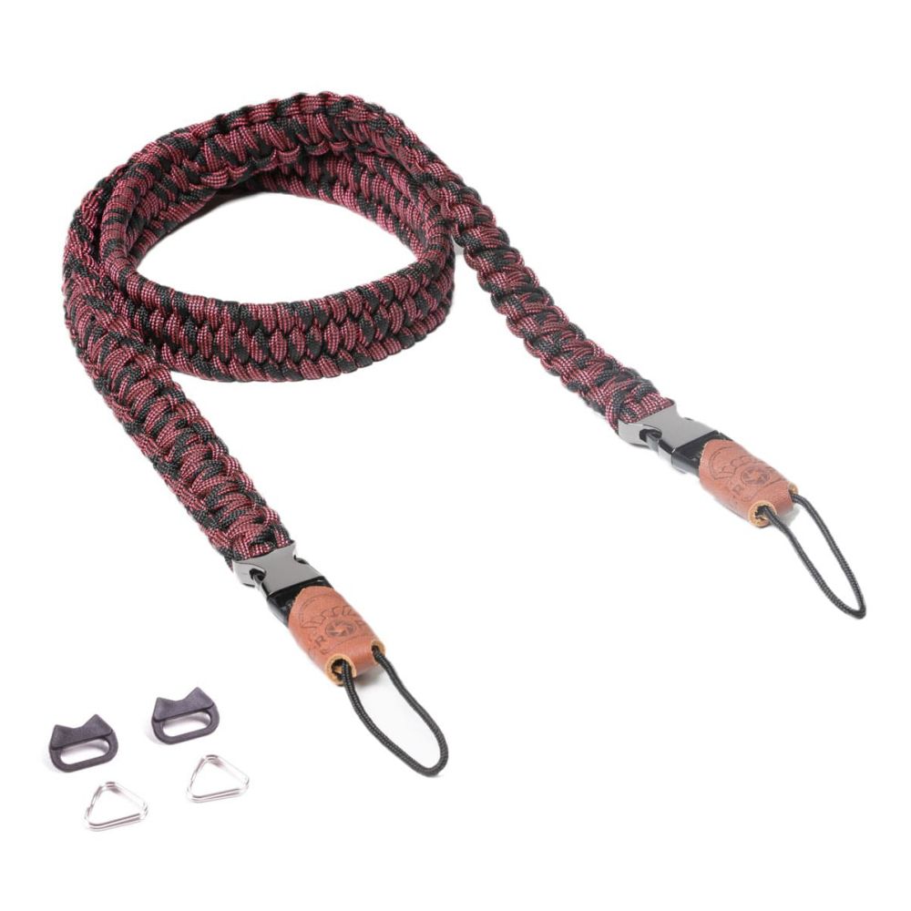 C-Rope Traveler camera strap Red Dots, 100cm Paracord