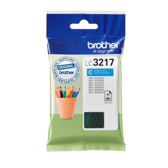 Cartouche d'Encre Brother LC 3217C Cyan