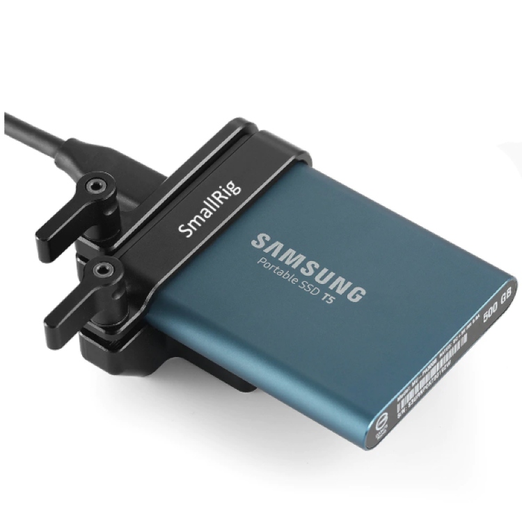 SmallRig 2245B Support pour Samsung T5 SSD BMPCC 4K/6K et Z CAM