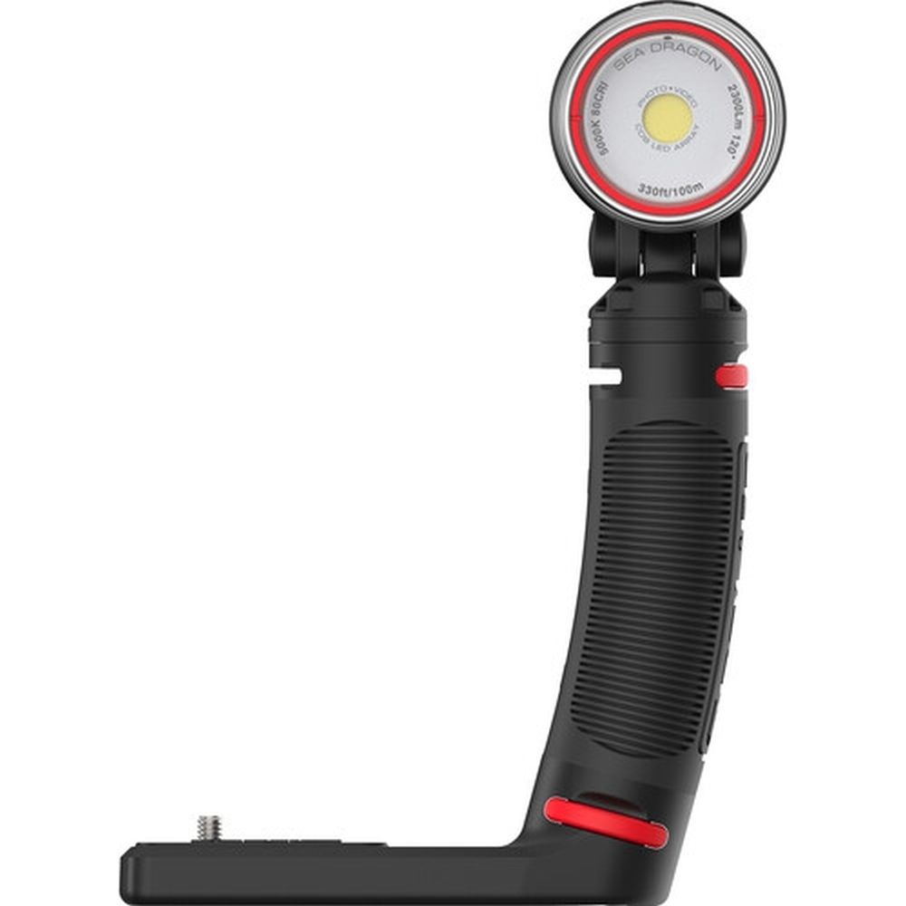 Kit d'éclairage photo/vidéo SeaLife Sea Dragon 2300F (avec poignée, plateau simple et étui)