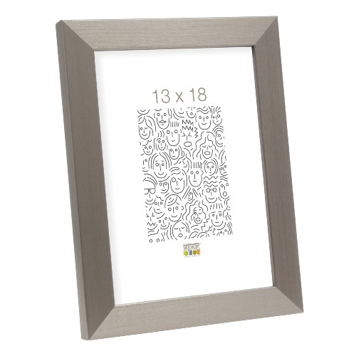 Cadre photo Deknudt en couleur argent 20x30 S41VD1