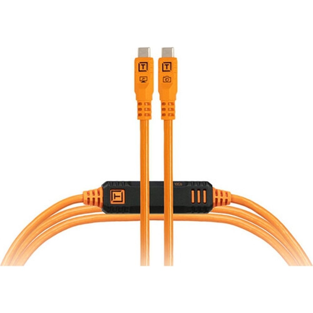Câble TetherTools TetherPro Optima 10G USB-C, 1 m (droit à droit) Orange