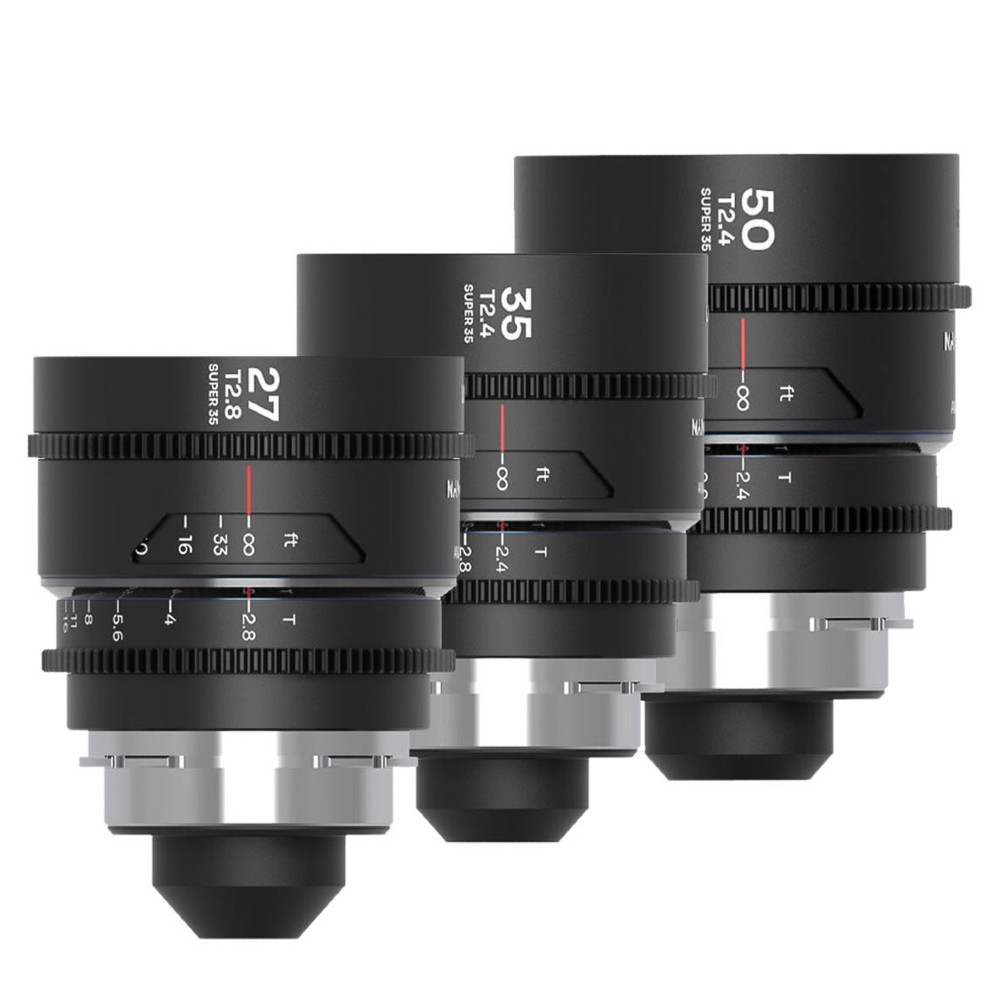 Ensemble Laowa Nanomorph S35 (27,35,50mm) (Argent) (Cine) Arri PL/EF
