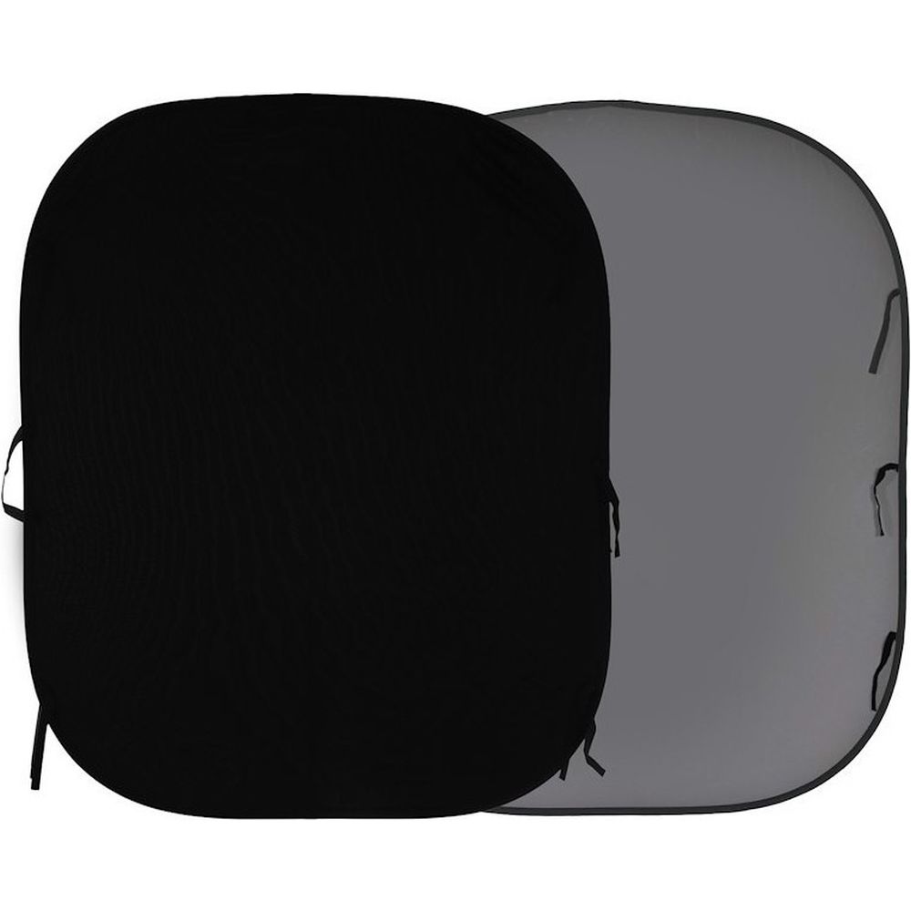 Toile de fond pliante Manfrotto 180x215cm noir/gris