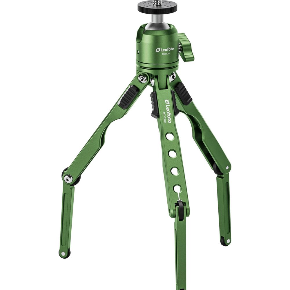 Trépied de table Leofoto MT-03mini + rotule MBH-20 (verte)