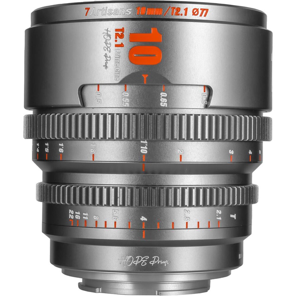 7artisans 10mm T2.1 M43 (Panasonic, Olympus) Gris Titane
