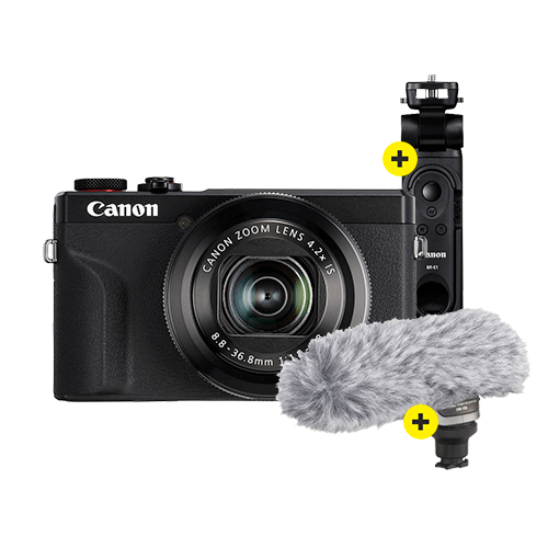 Canon PowerShot G7X Mark III Social Media Kit noir