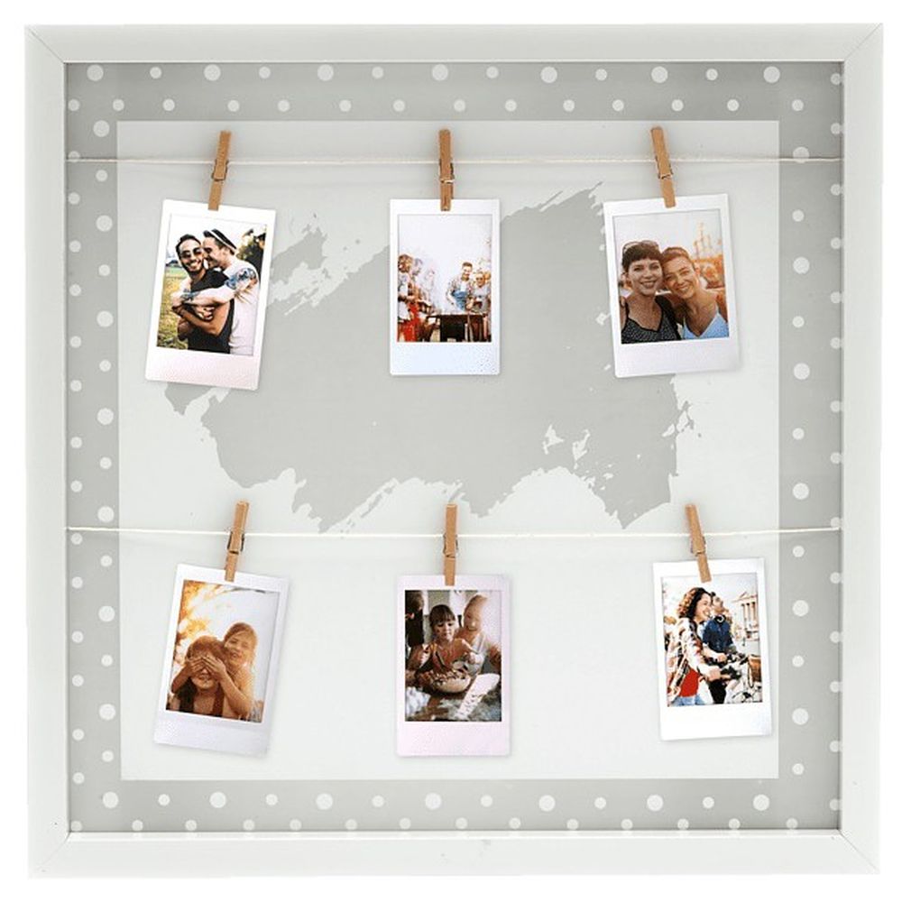 Cadre Fujifilm Dot Peg Blanc fumé