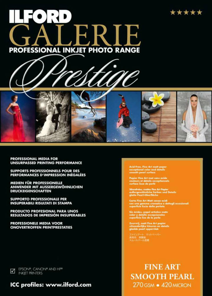 Ilford Galerie Prestige Fine Art Smooth Pearl 4x6" 50 vel