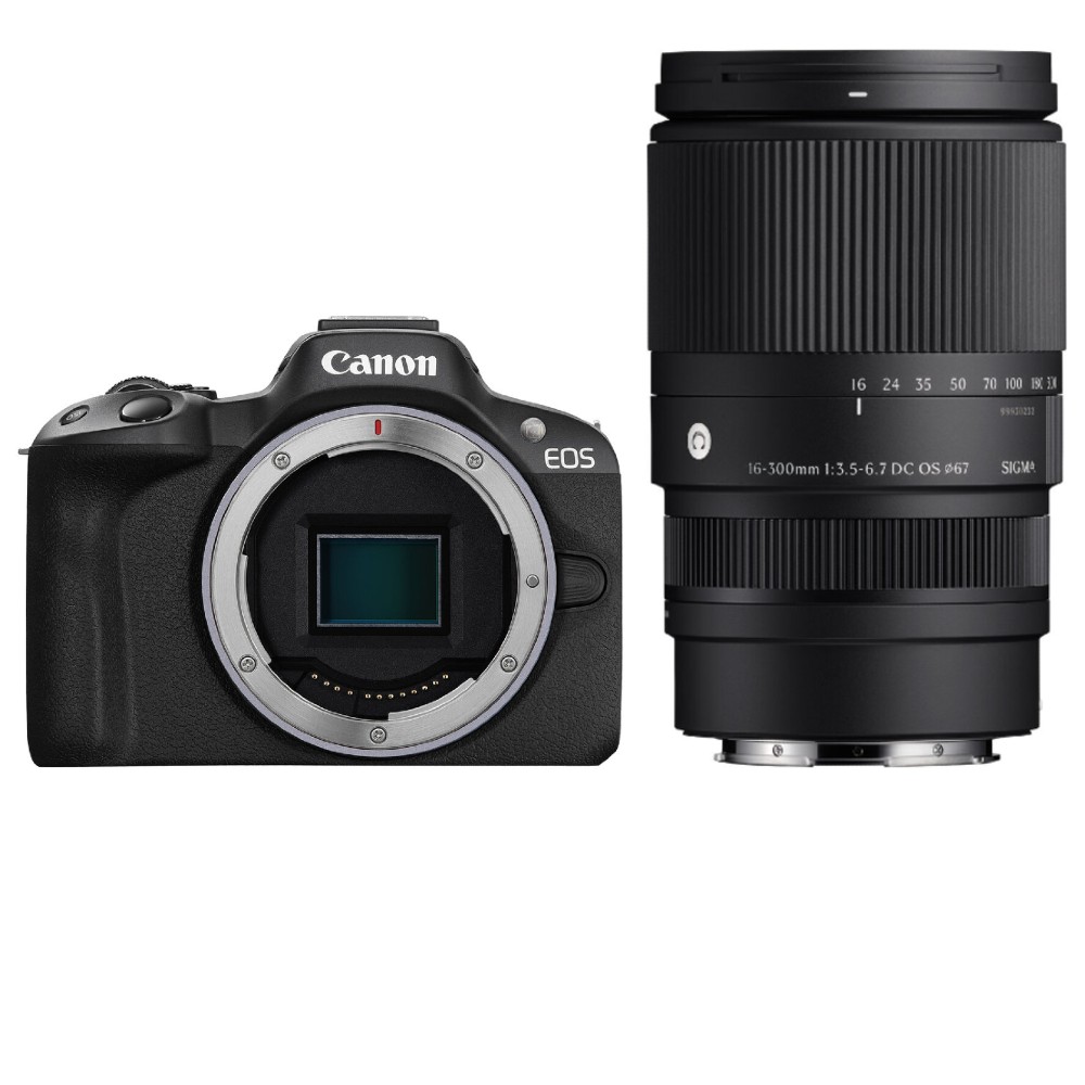 Canon EOS R50 Appareil Photo Hybride + Sigma 16-300mm f/3.5-6.7 DC OS
