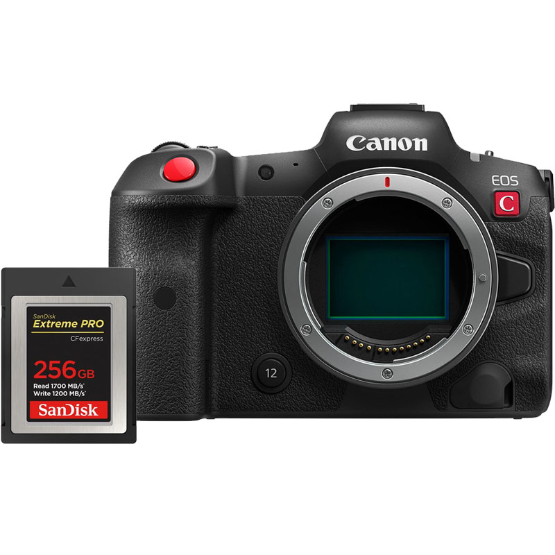Canon EOS R5 C + Sandisk CF Express Extreme Pro 256GB 1700 / 1200MB/s type B