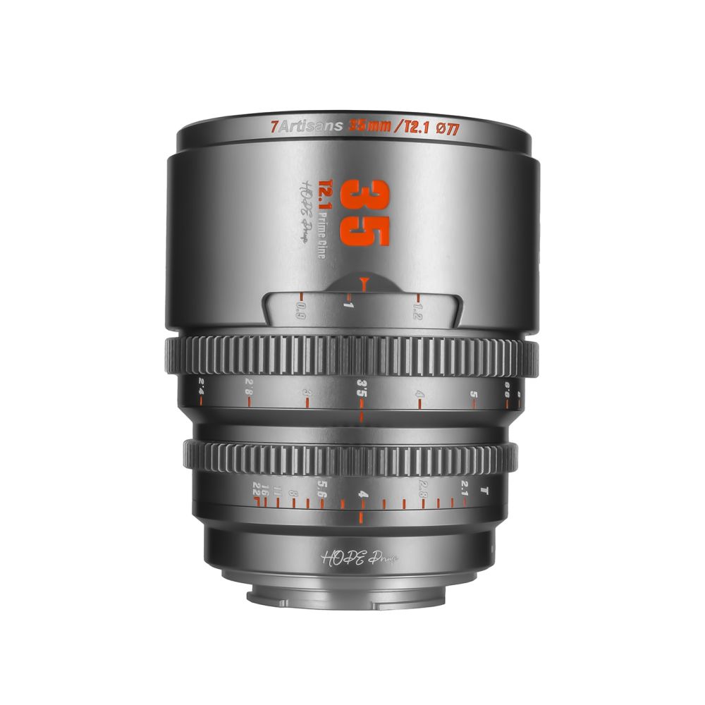7artisans 35mm T2.1 Sony (monture E) Gris titane