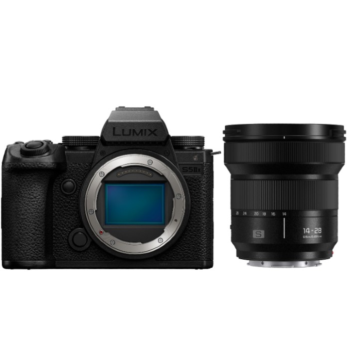 Panasonic Lumix DC-S5 IIX boîtier + Lumix S 14-28mm F/4-5.6 Macro
