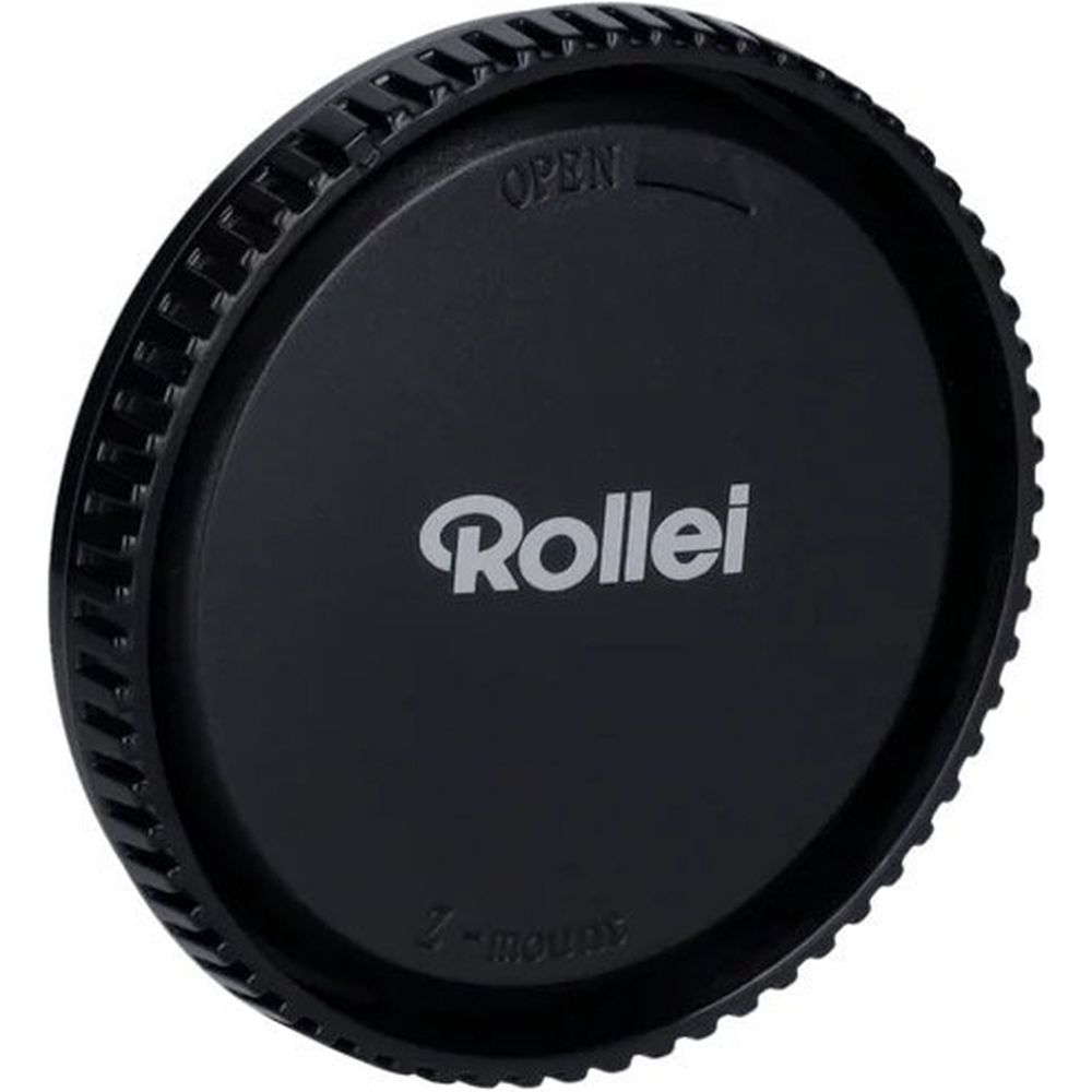 Bouchon d'objectif arrière noir Rollei pour monture E