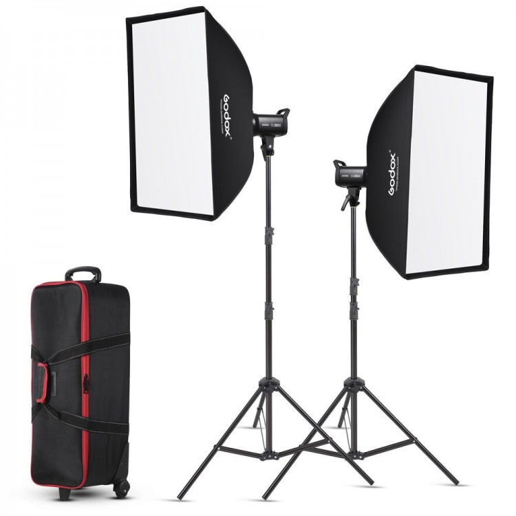 Godox SL100BI Kit - LED light kit Bi-Color (2xSL100Bi & accessories)