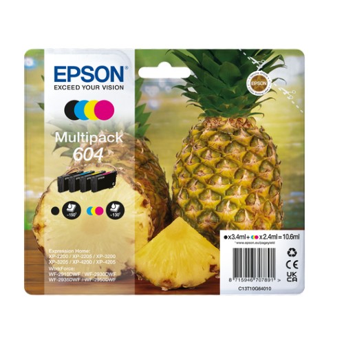 Cartouche d'encre EasyMail Epson Multipack 4 couleurs 604