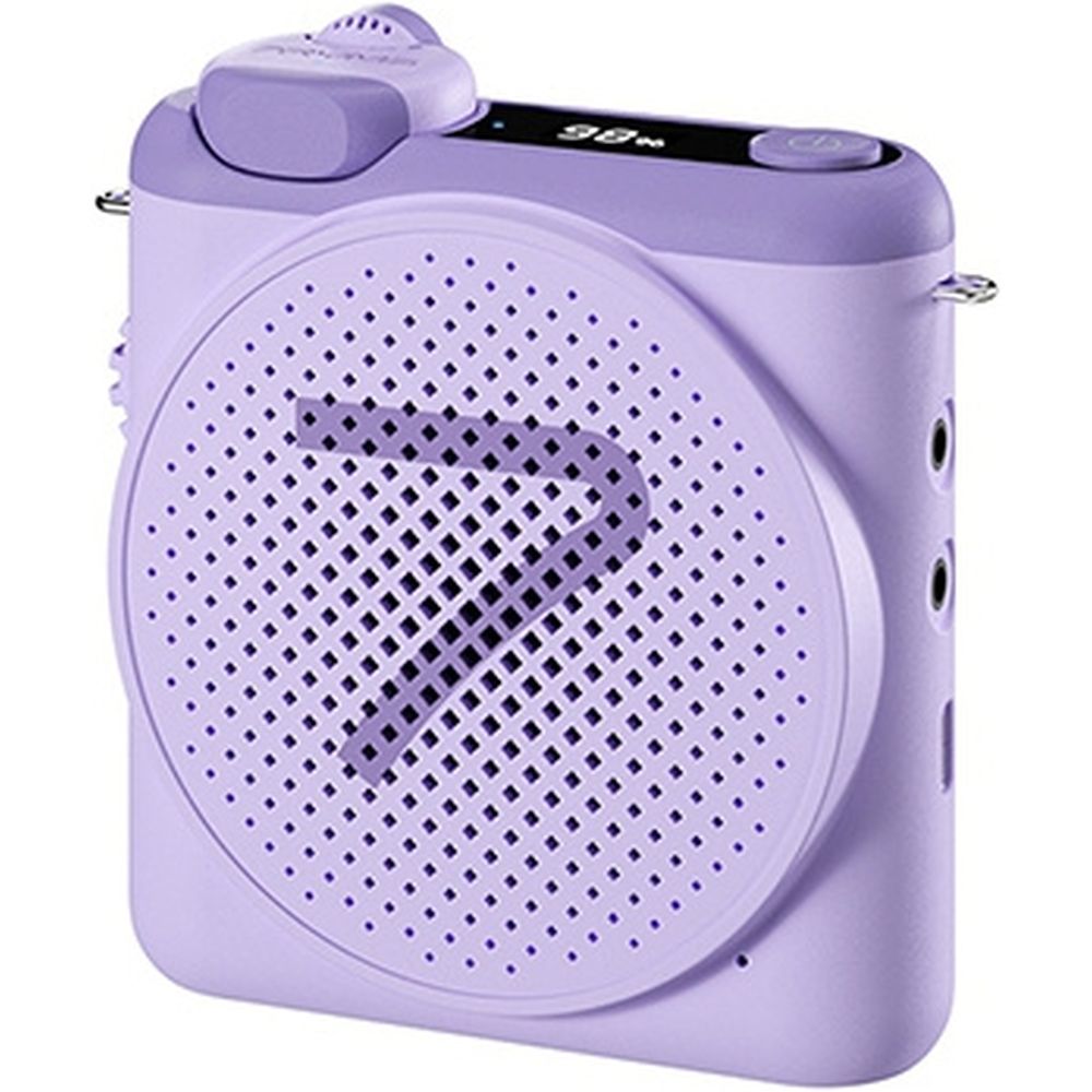 Enceinte de présentation 7Ryms avec microphone sans fil - violette