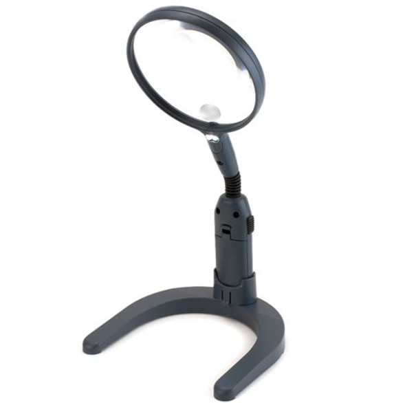 Loupe de table flexible Carson avec LED 2x110mm