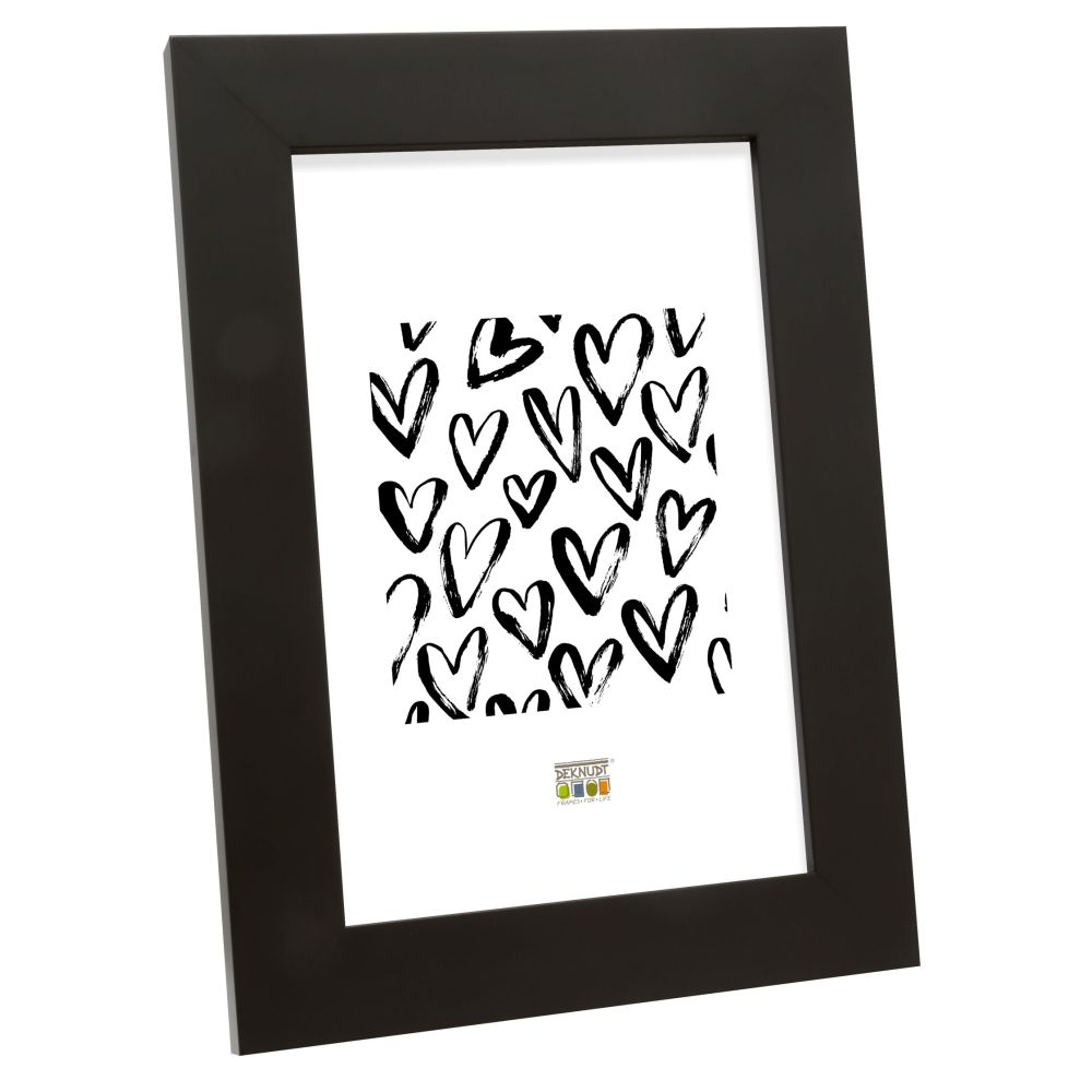 Deknudt Cadre large en noir intemporel 13x18 S43BK2
