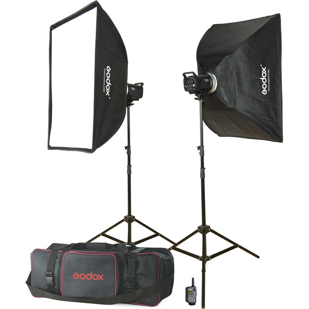 Kit flash de studio Godox MS200-F (2x MS200 & accessoires)